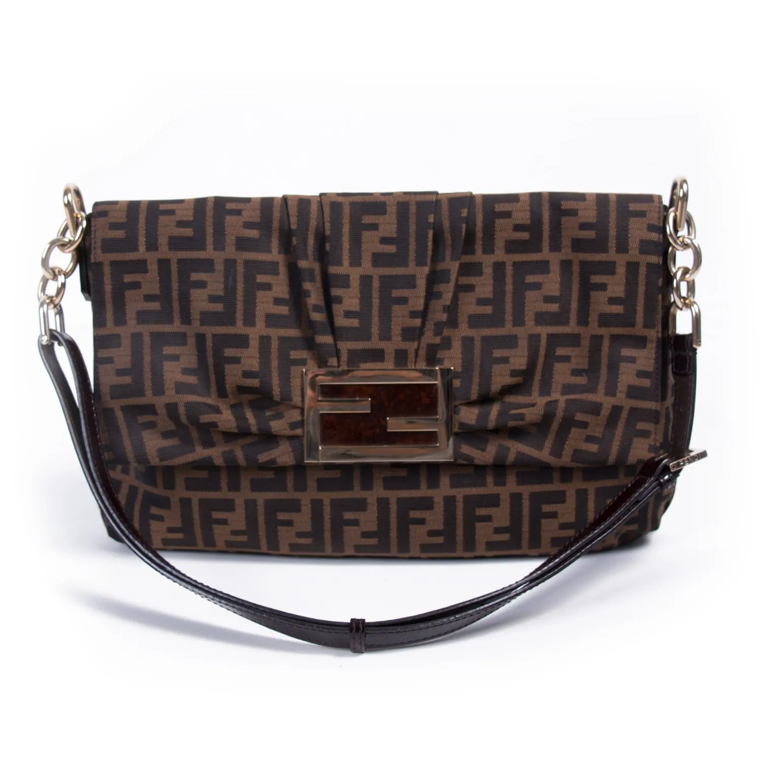 Fendi Zucca Mia Canvas Cross Body Bag