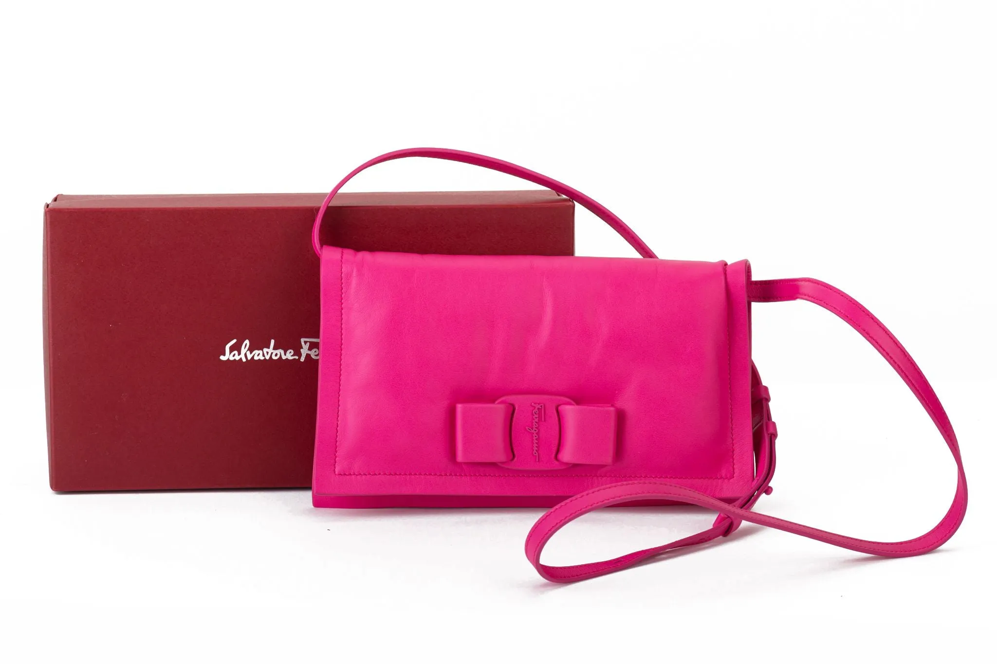 Ferragamo BNIB Fuchsia Cross Body Bag