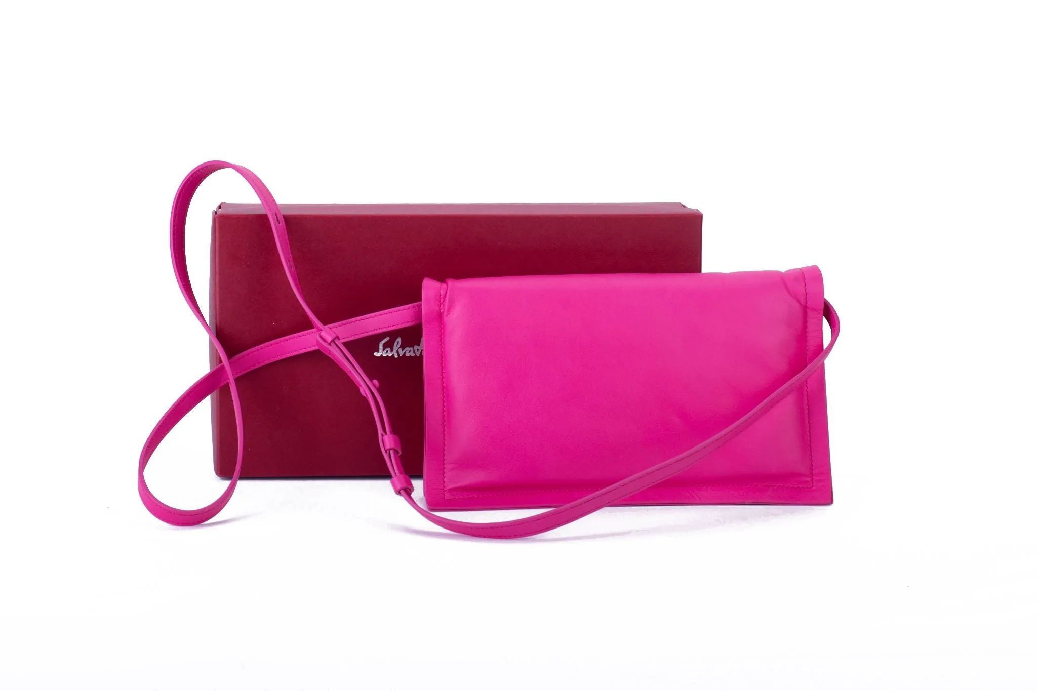 Ferragamo BNIB Fuchsia Cross Body Bag