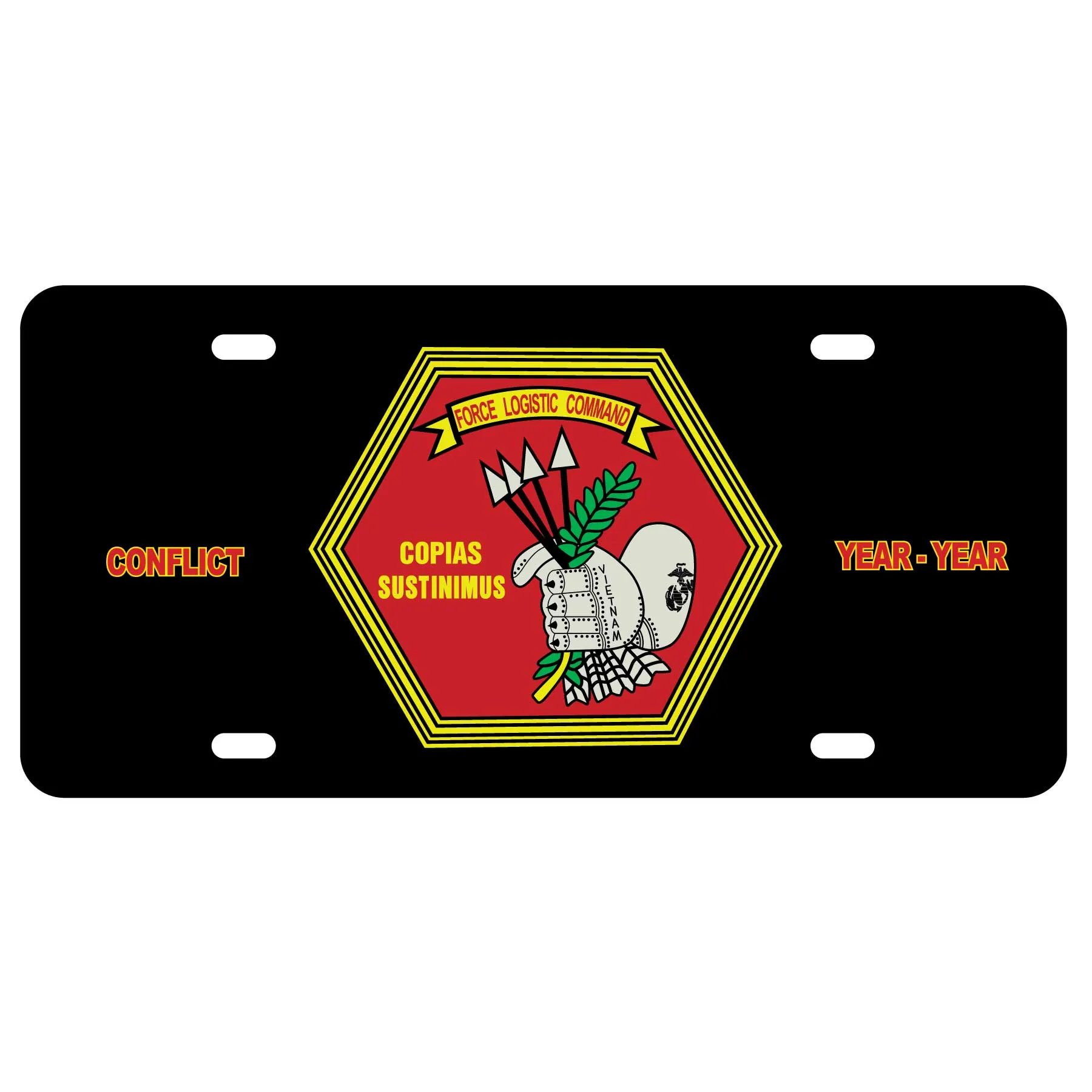 Force Logistics Command License Plate