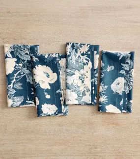 Garden Floral Cotton/Linen Napkins Set of 4