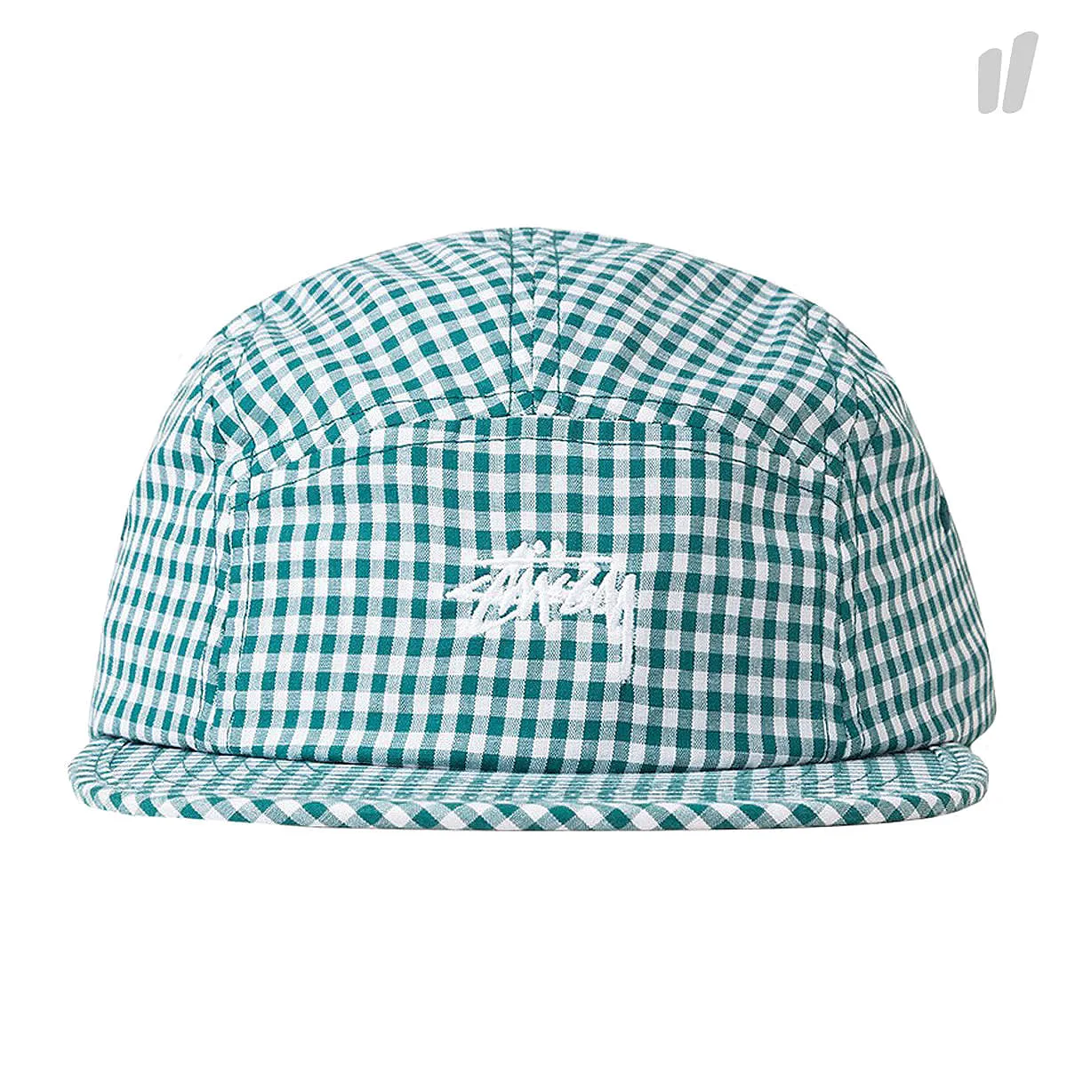 Gingham Stock Camp Cap