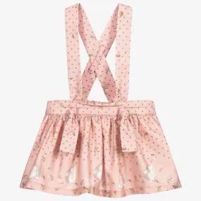 Girls Pink Cotton Skirt