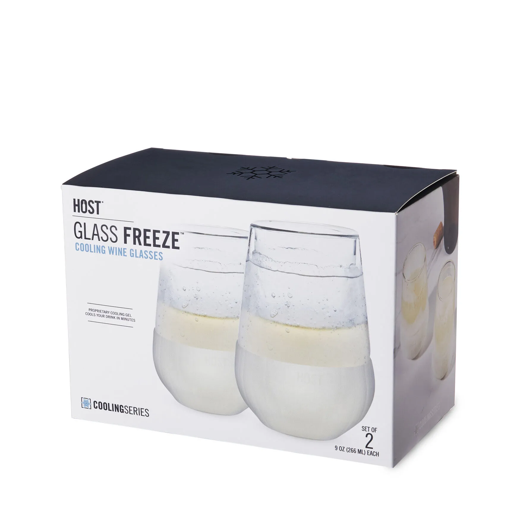 Glass Freeze Wine Glass (Set Of Two) By