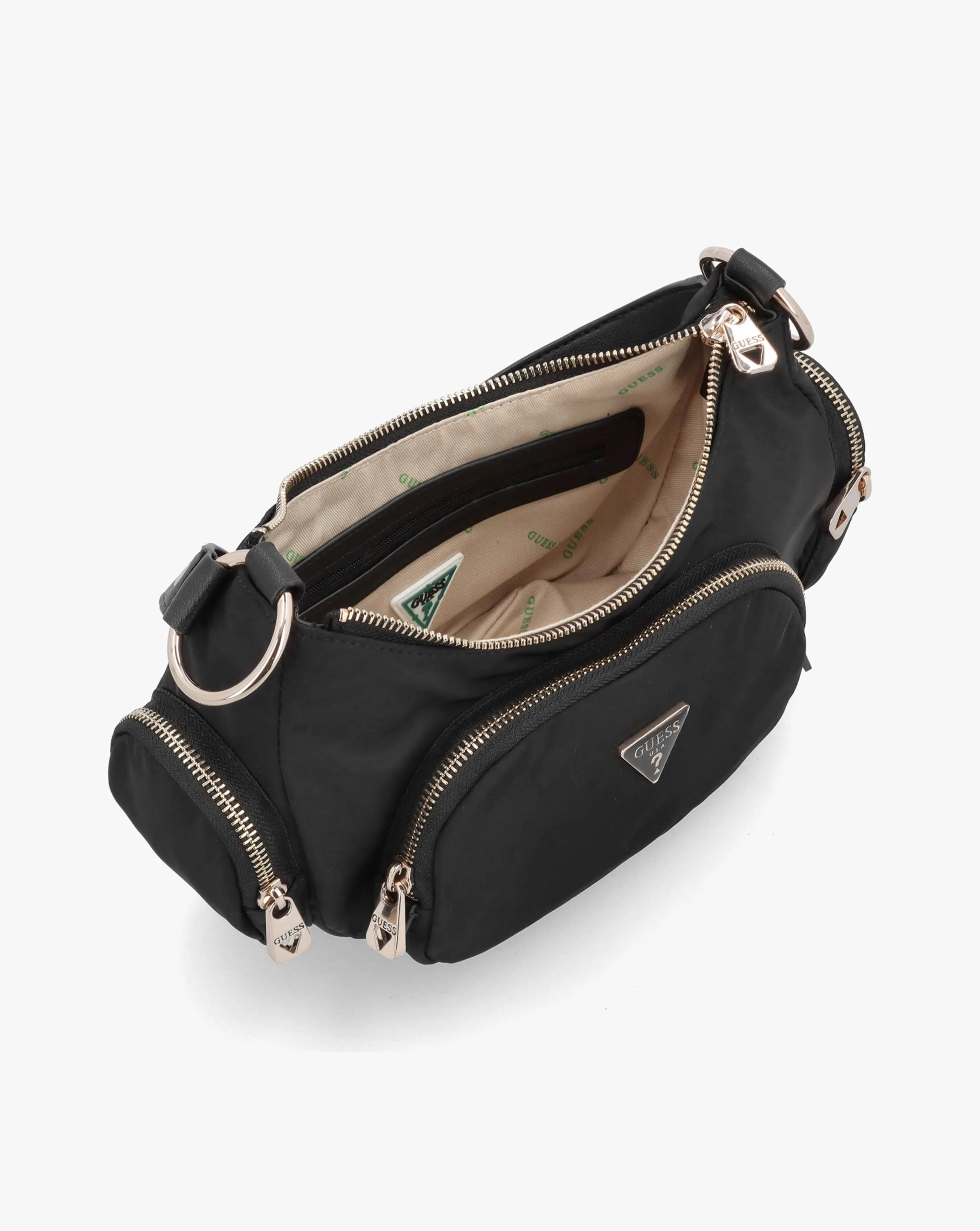 Guess Eco Gemma Black Shoulder Bag