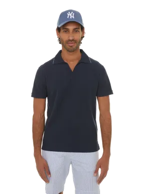 HACKETT  Plain cotton polo shirt - Blue