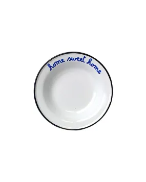 Home sweet home enamel deep plate