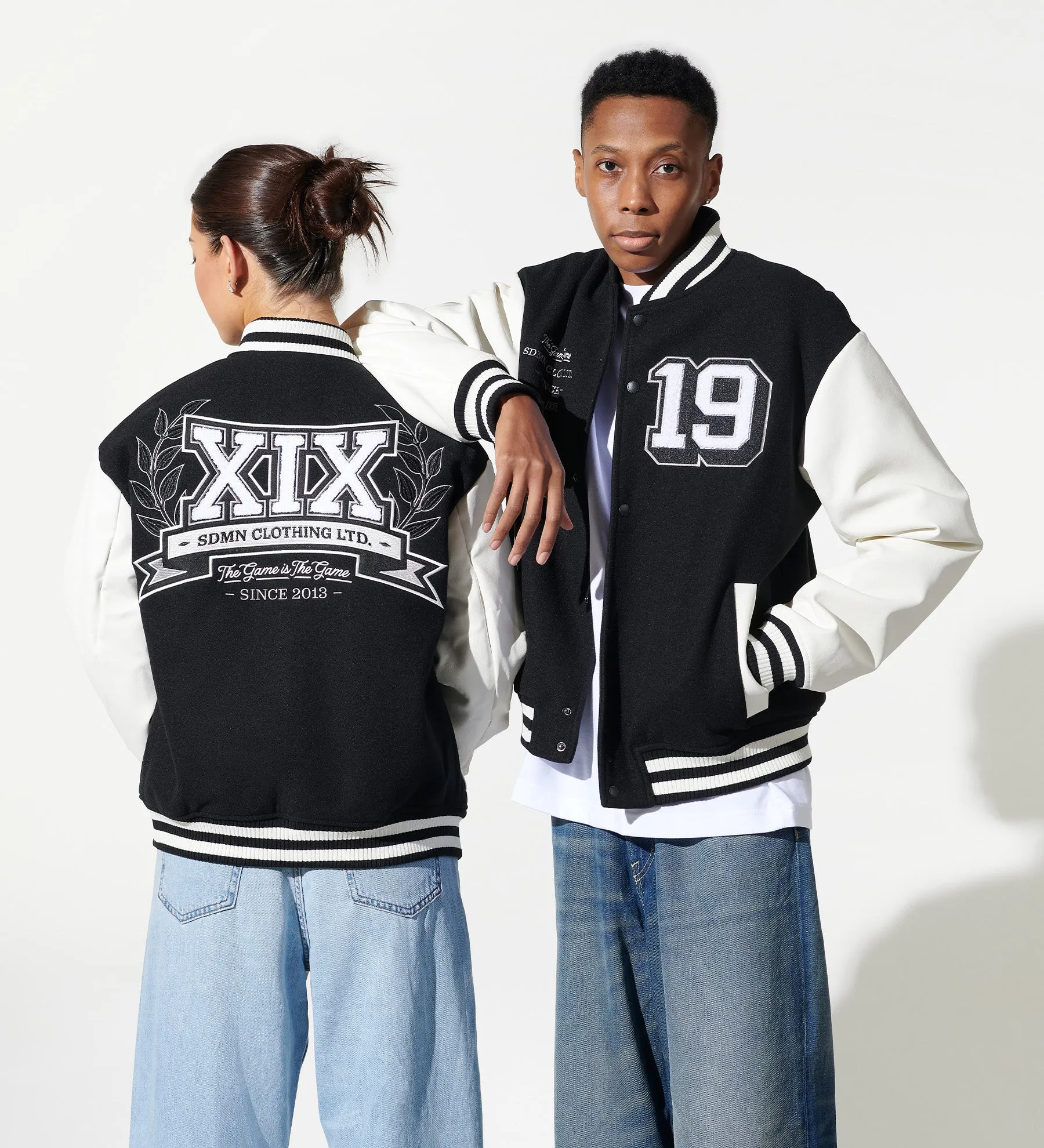 Imperial Varsity Letterman Jacket [Black/White]