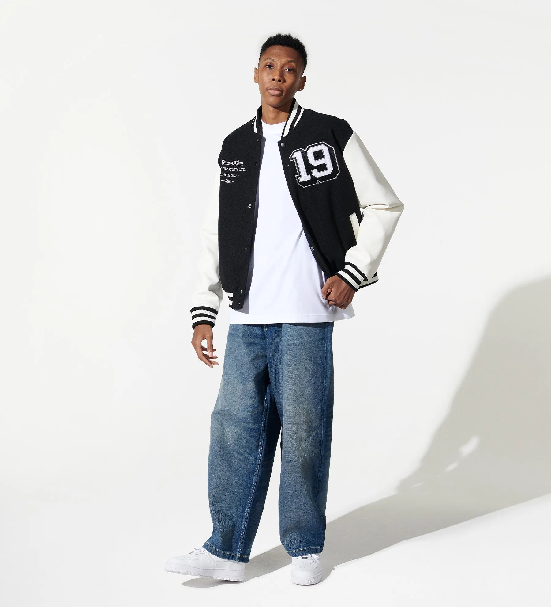 Imperial Varsity Letterman Jacket [Black/White]