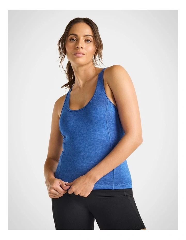 Inspire Racer Active Tank in Cobalt