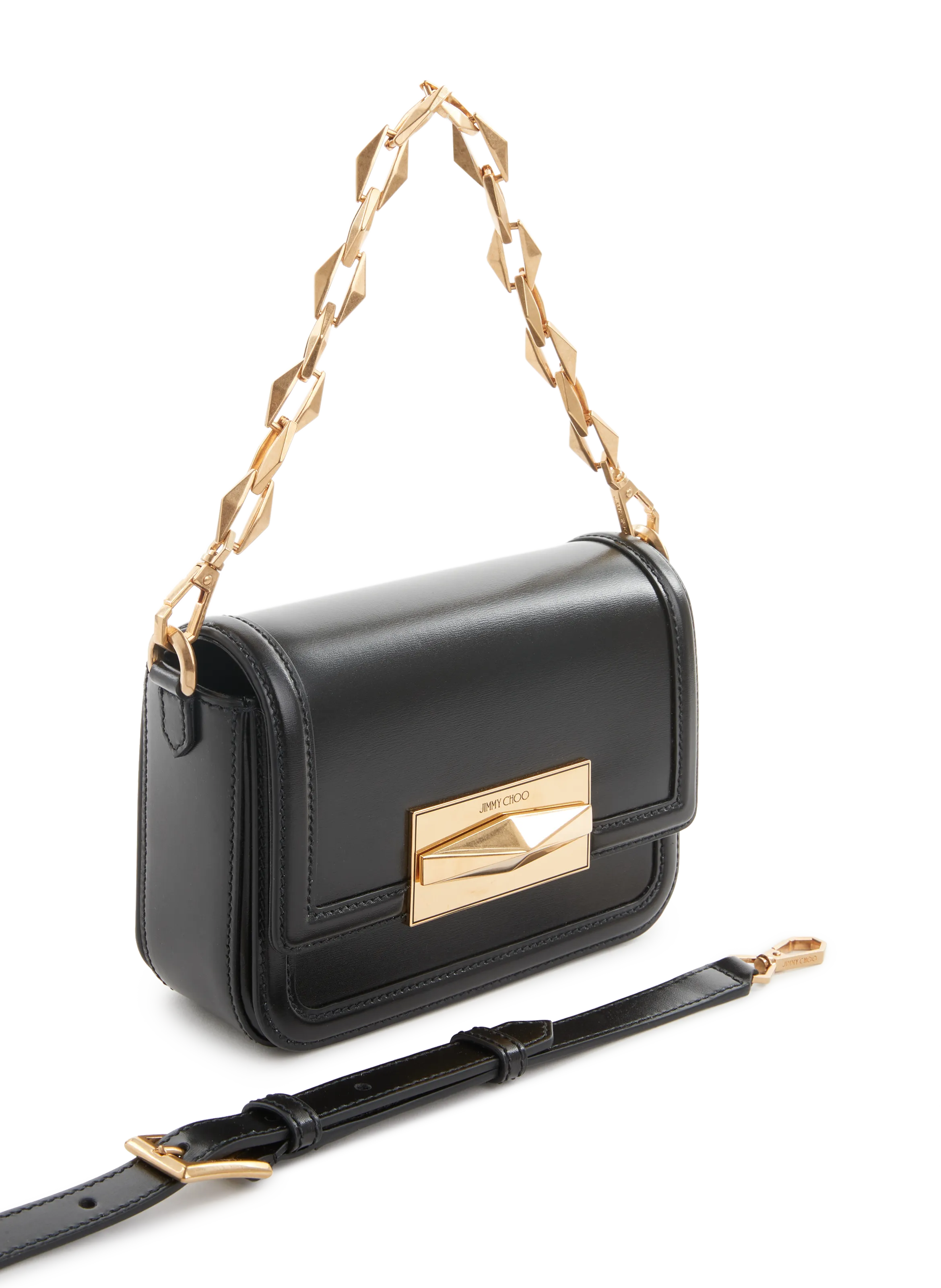 Jimmy choo  Leather shoulder bag  - Black