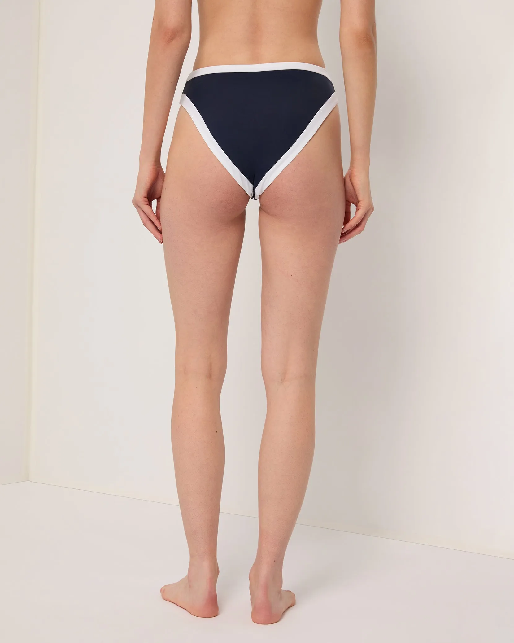 Lana Bikini Bottom | Deep Navy/White