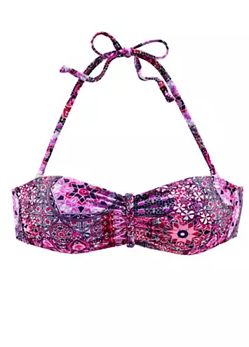 LASCANA Paisley Print Bandeau Bikini Top | Grattan