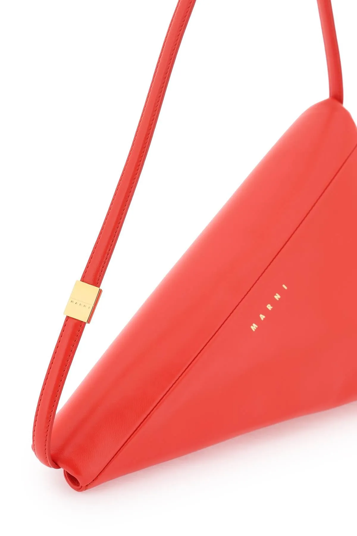 Leather Prisma Triangle Bag