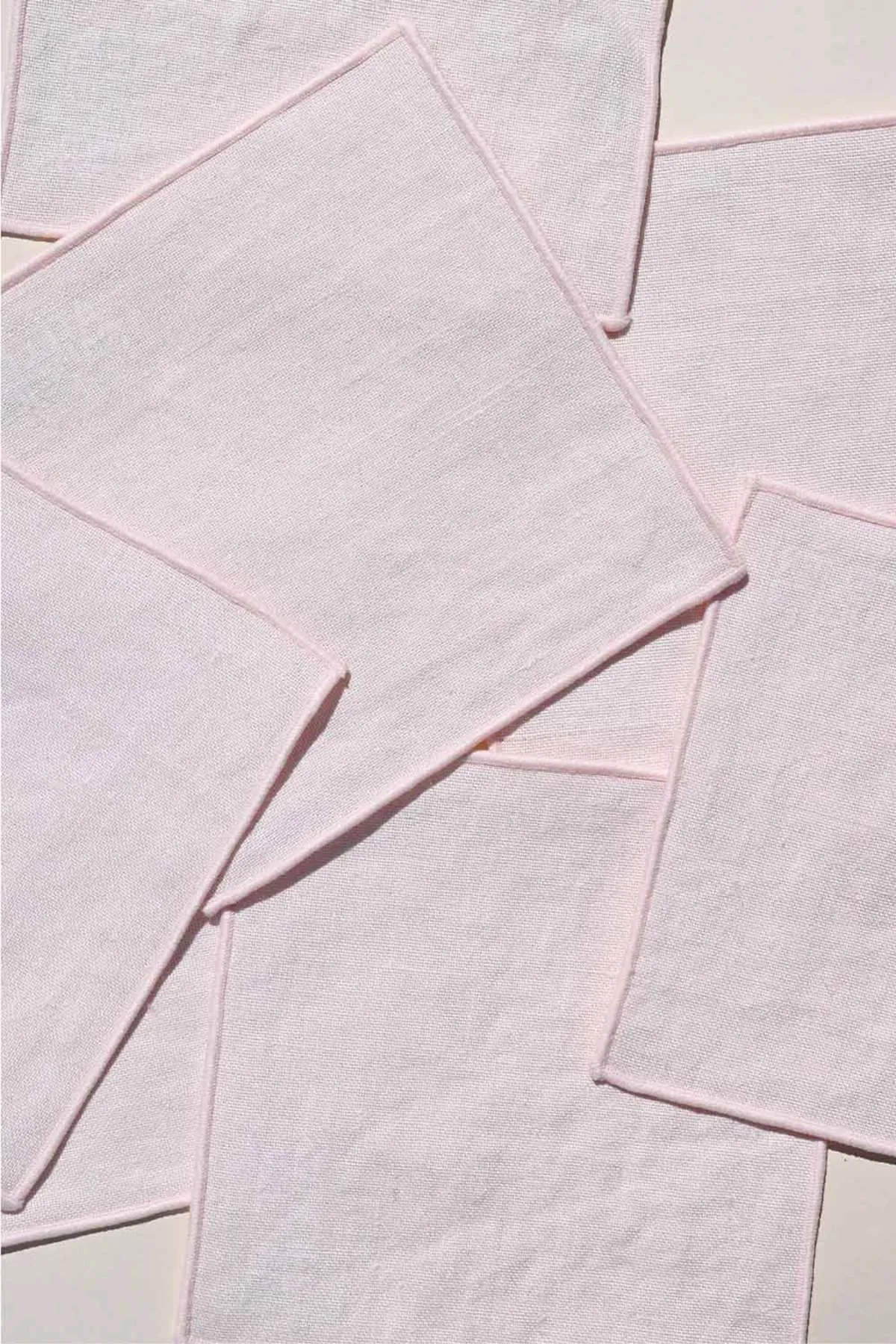 Linen Cocktail Napkins - Blush