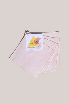 Linen Cocktail Napkins - Blush