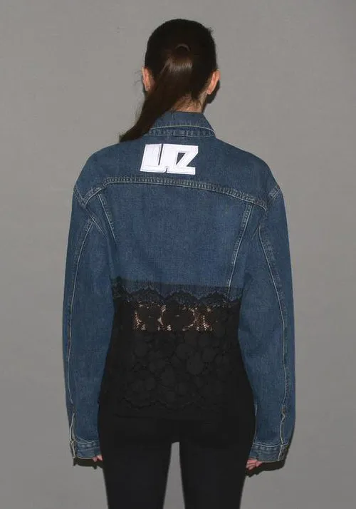 LUTZ HUELLE LACE BALCONY JACKET BLACK