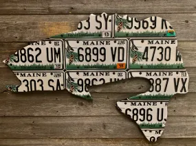 Maine Largemouth Bass License Plate Art