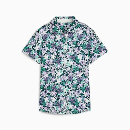 MATTR Lillie Short Sleeve Women's Golf Polo | Dark Myrtle-Lavender Alert | PUMA Golf | PUMA 