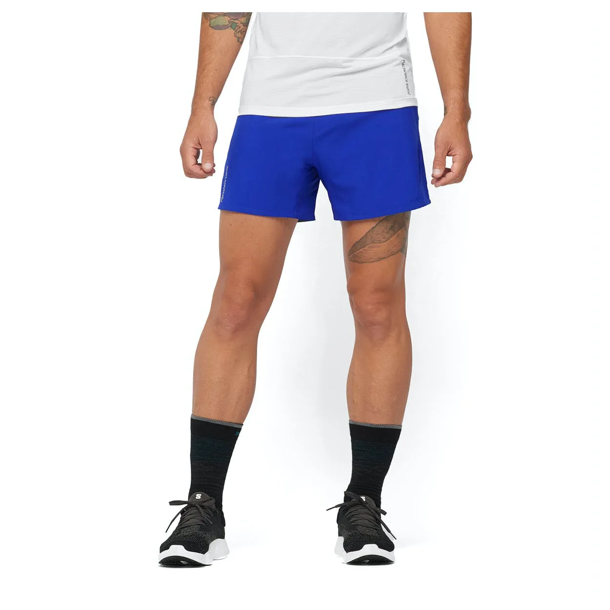 Men's Salomon CROSS 5 Shorts Surf The Web