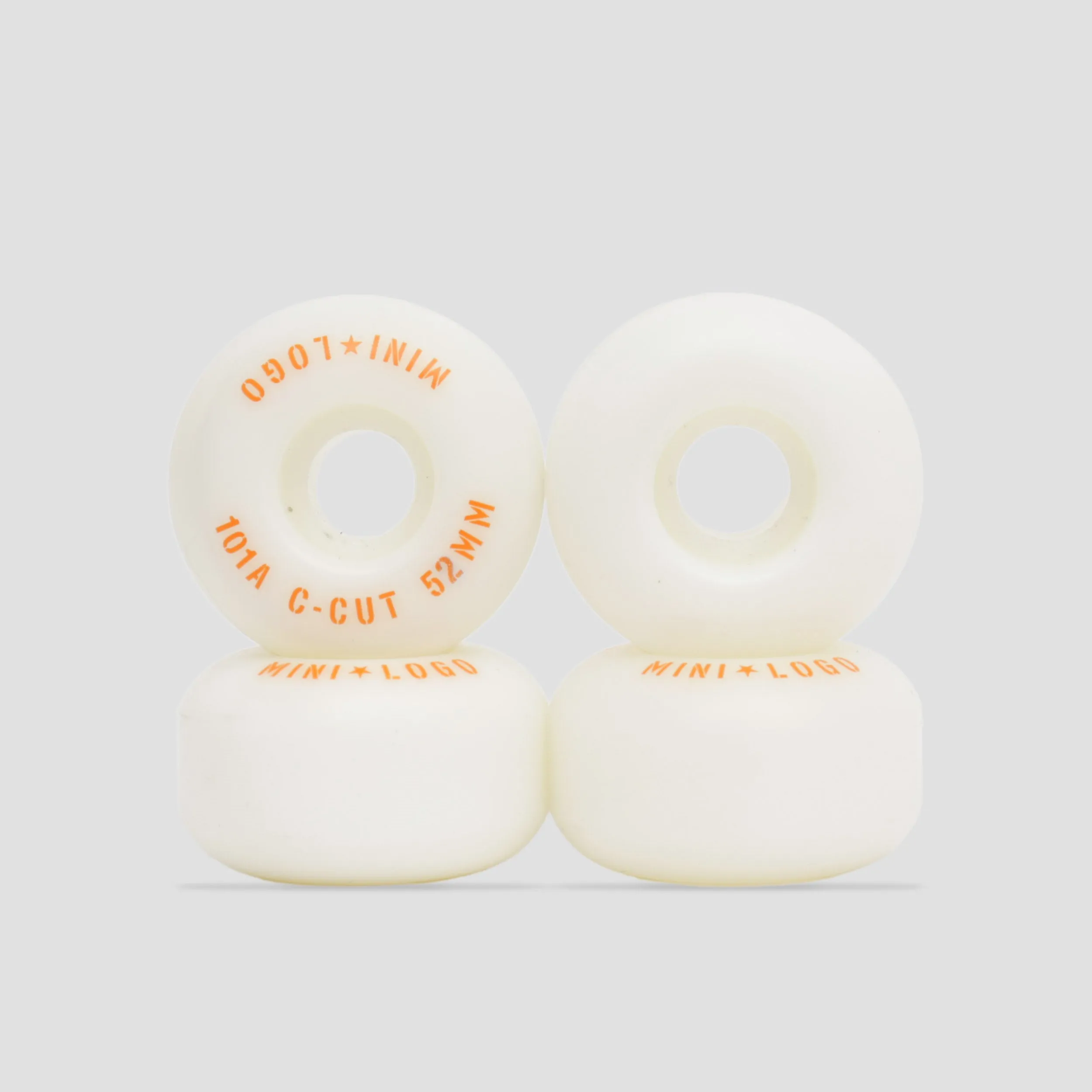 Mini Logo 52mm 101a C-Cut 2 Skateboard Wheels White