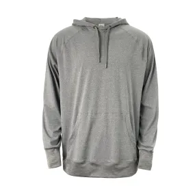 Mitten Running Co. Men's Performance Tech Hoodie 2.0 in Heather Classic Gray