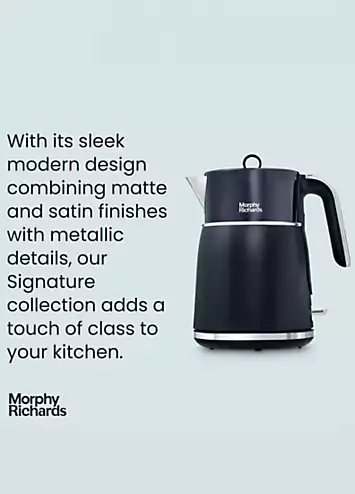 Morphy Richards Signature Matt Jug Kettle - Midnight Blue - 100703 | Kaleidoscope