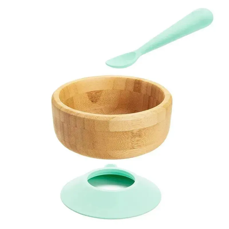 Munchkin - Bambou Suction Bowl & Silicone Spoon