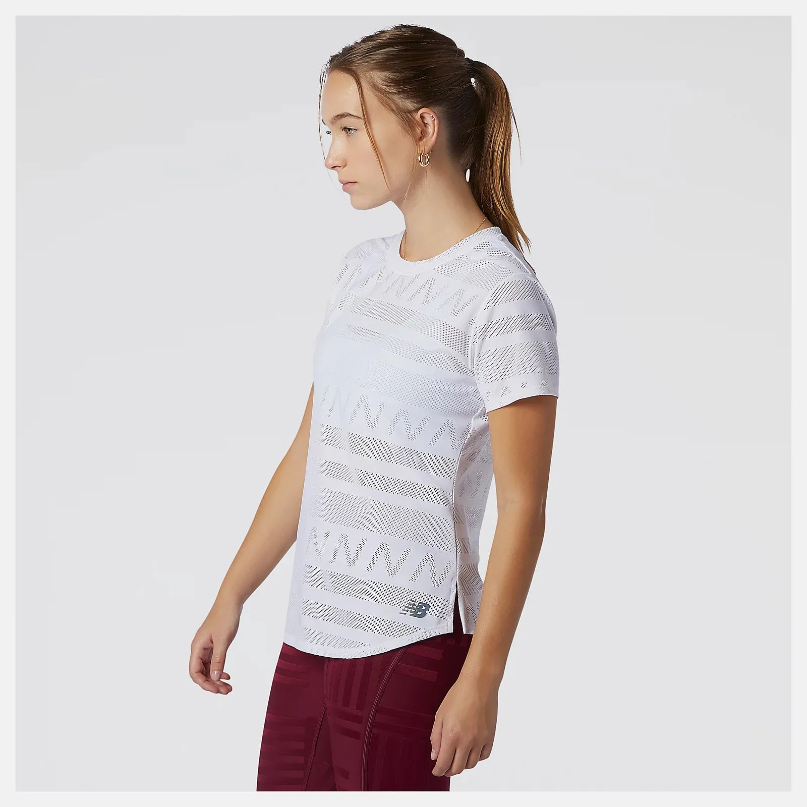 New Balance | Q Speed Jaquard Short Sleeve | Women's | White