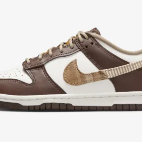 NIKE DUNK LOW GS BROWN PLAID