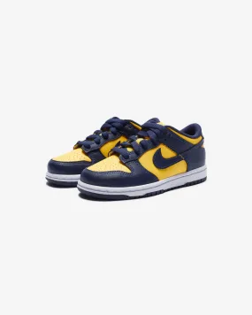 NIKE PS DUNK LOW - VARSITYMAIZE/ MIDNIGHTNAVY/ WHITE