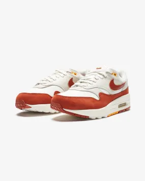 NIKE WOMEN'S AIR MAX 1 LX - SAIL/ RUGGEDORANGE