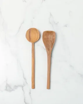 Olive Wood Cooking Spoon Pair