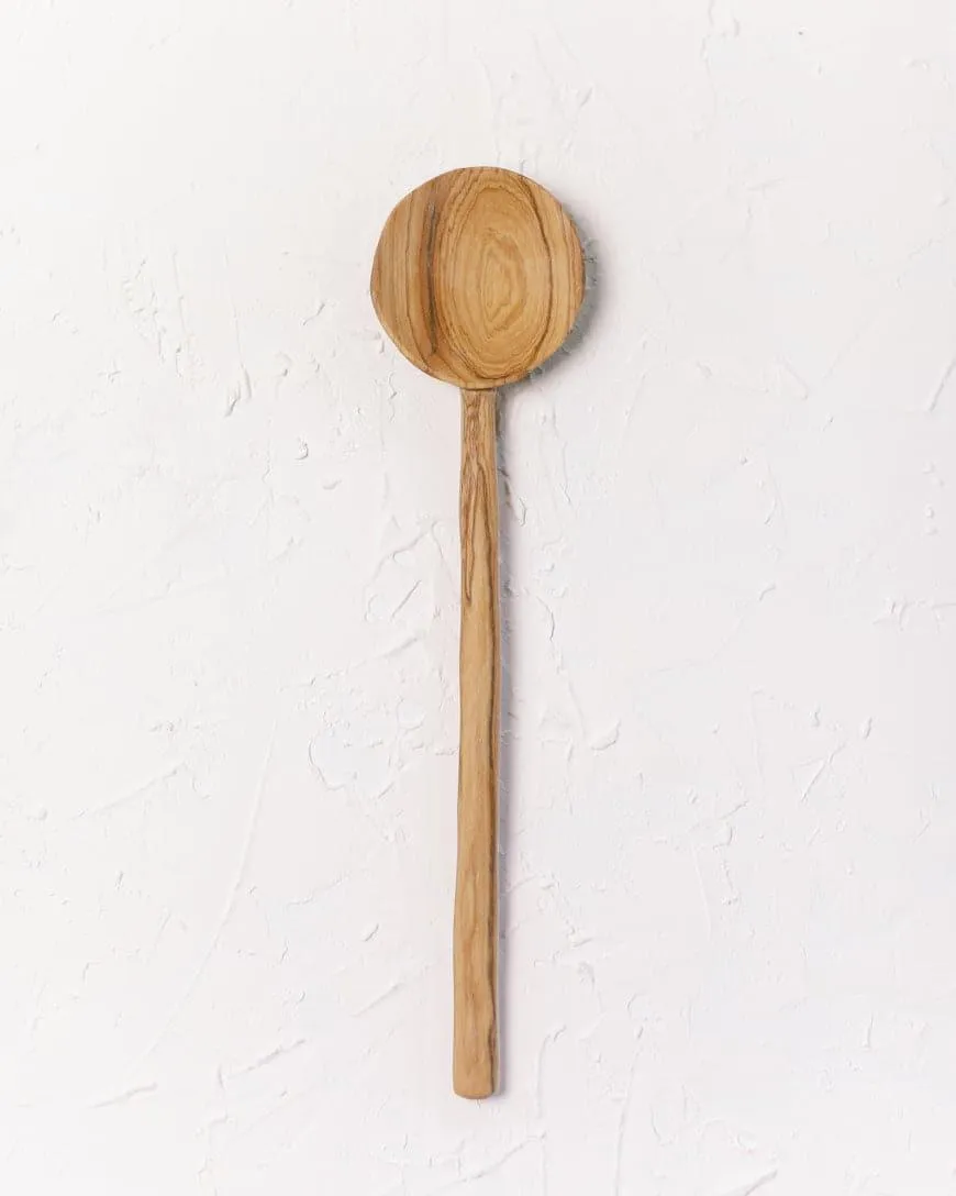 Olive Wood Cooking Spoon Pair