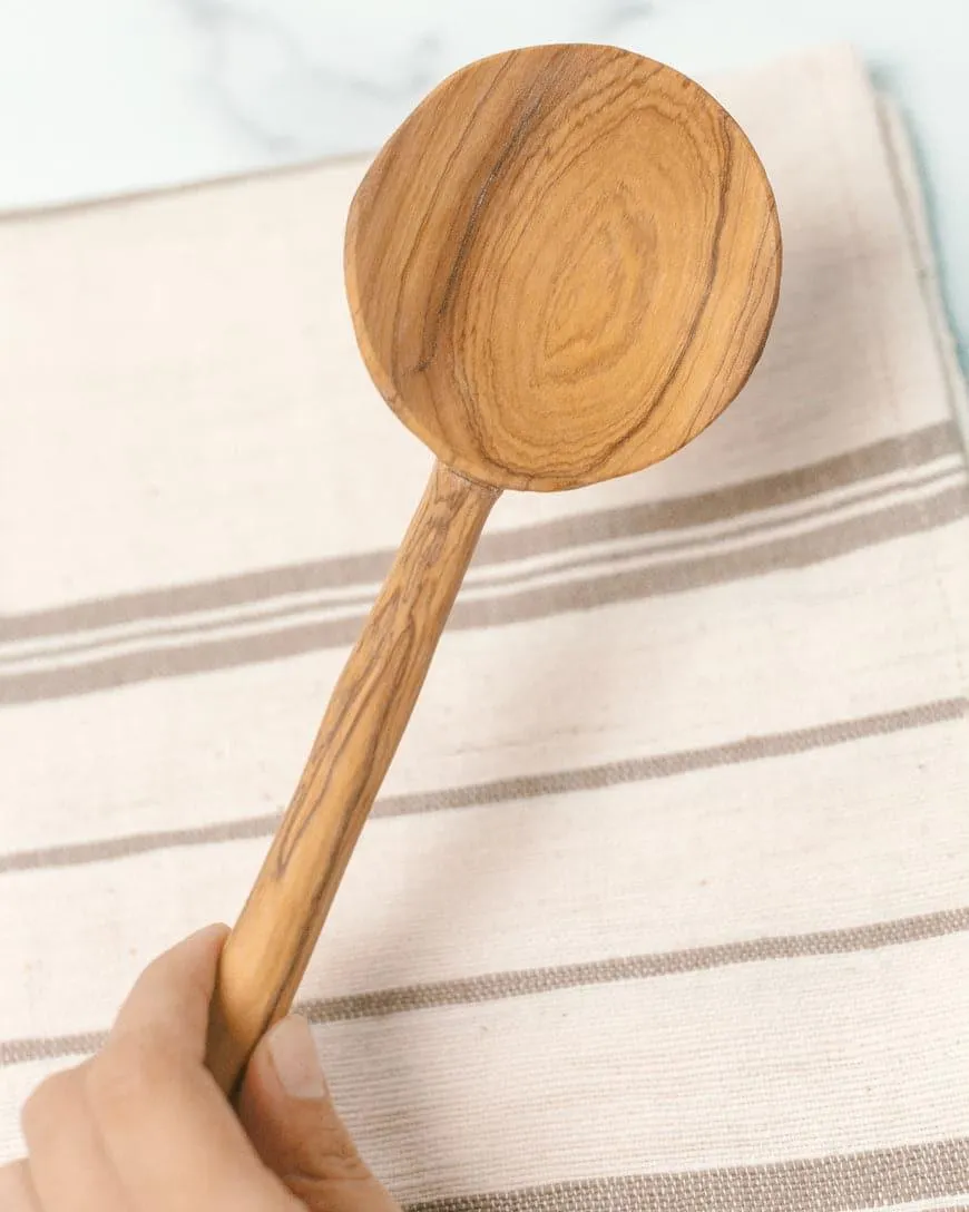 Olive Wood Cooking Spoon Pair