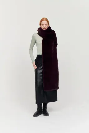 OLIVIA OVERSIZED SCARF BURGUNDY