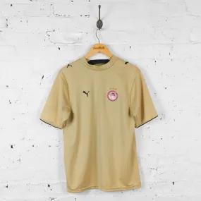 Olympiakos 2006 Puma Away Football Shirt - Gold - M