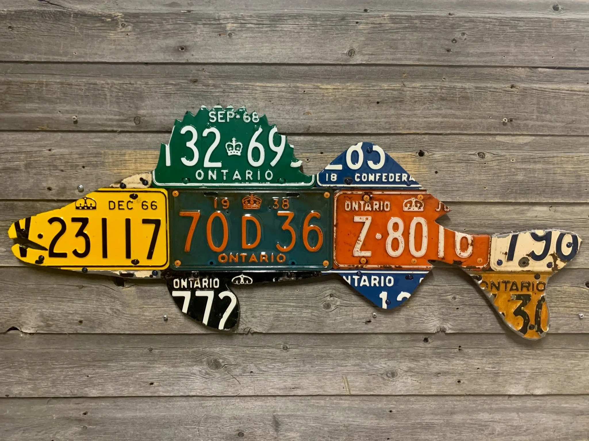 Ontario Walleye License Plate Art