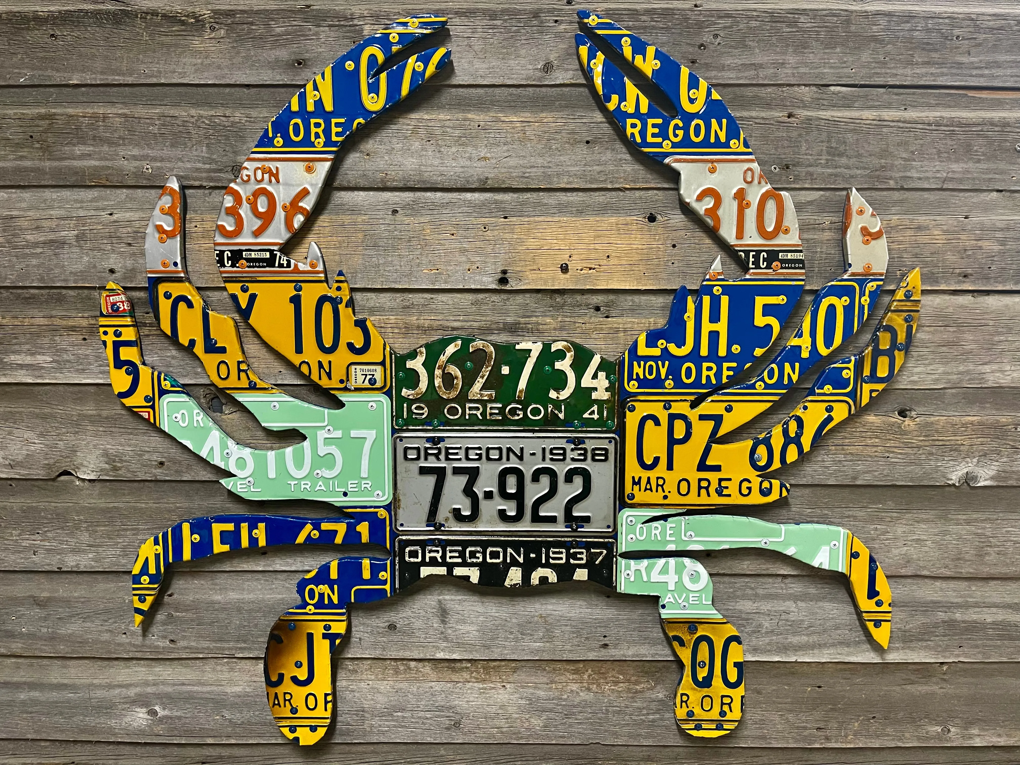 Oregon Crab License Plate Art