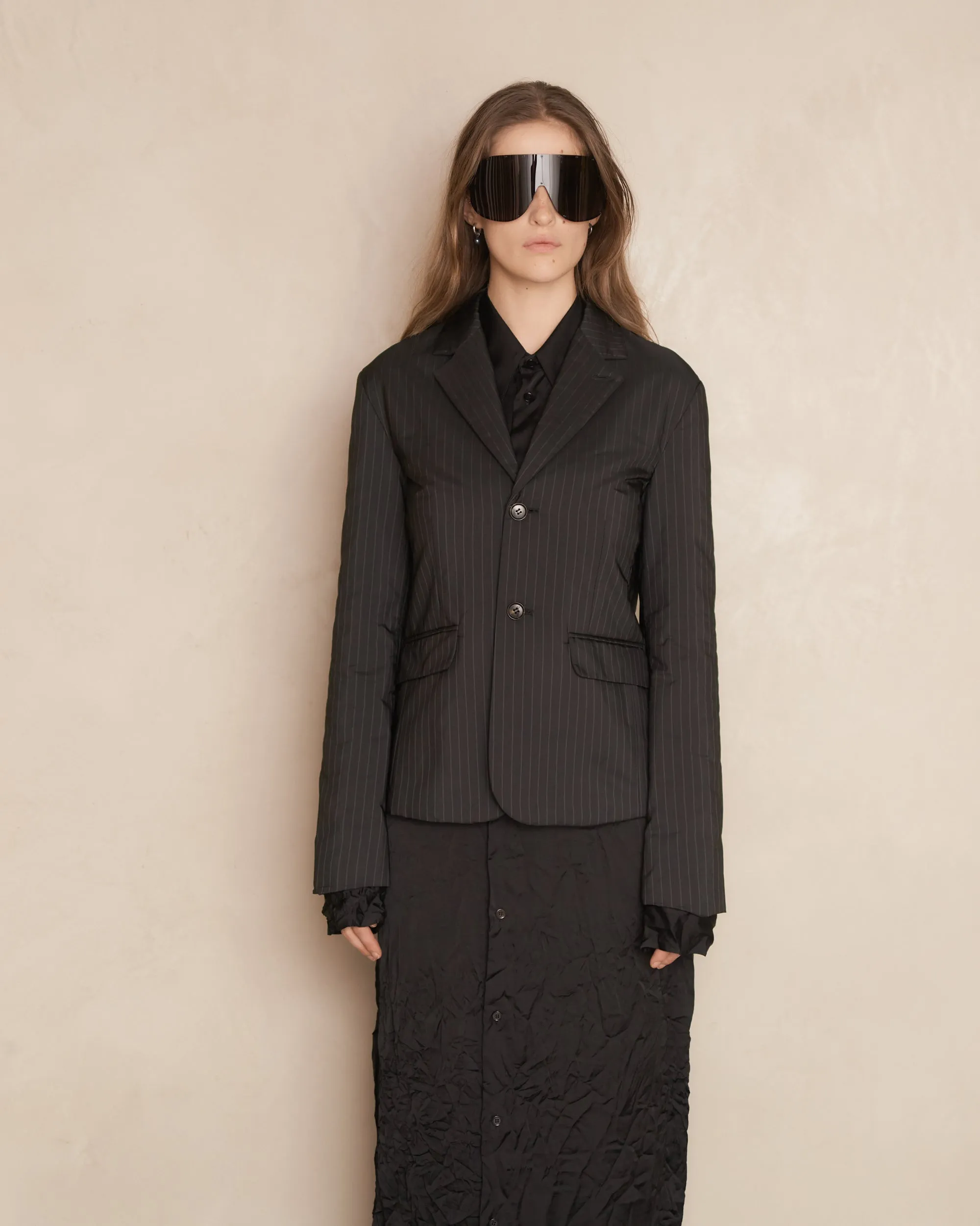 Padded Pinstripe Classic Jacket