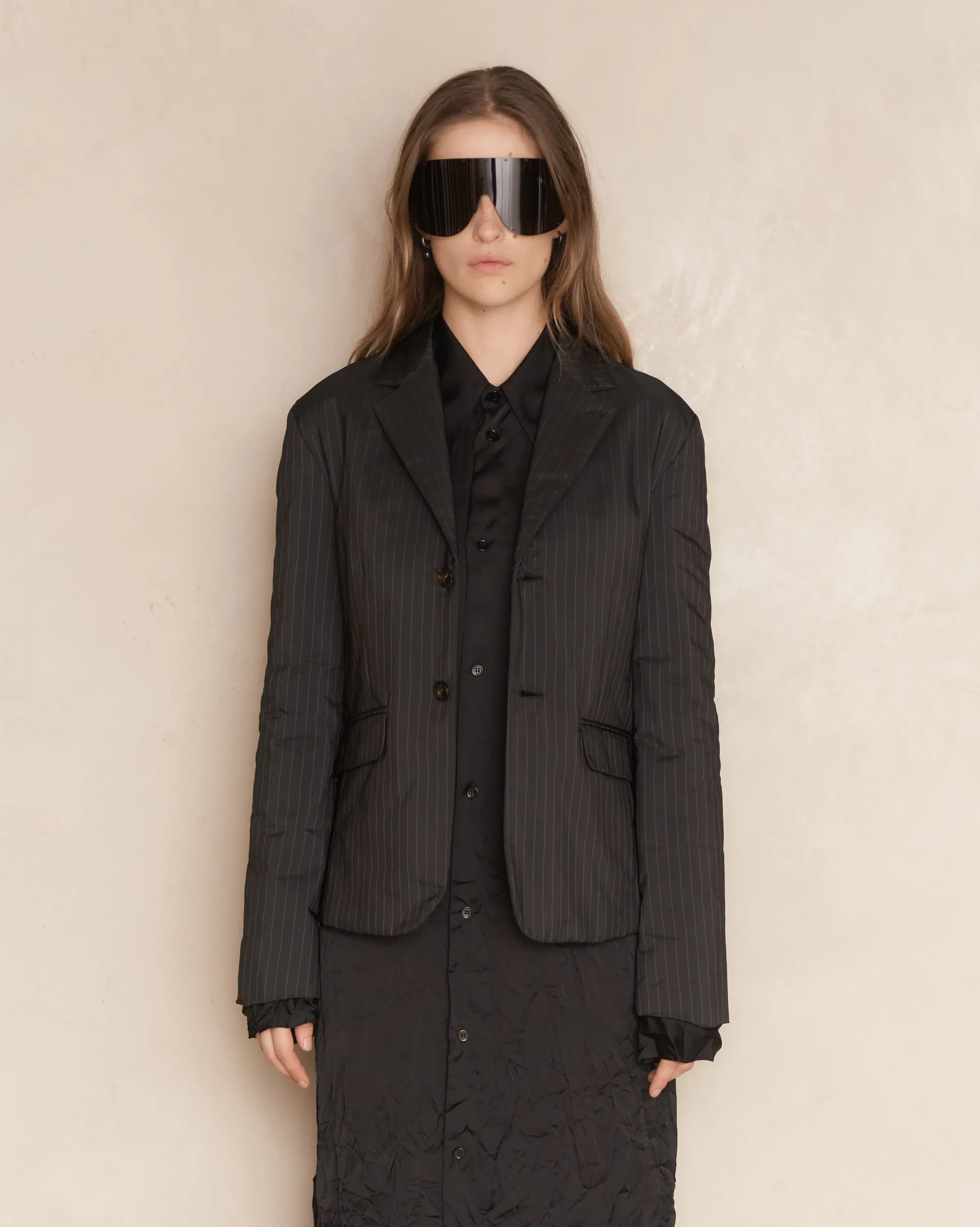 Padded Pinstripe Classic Jacket