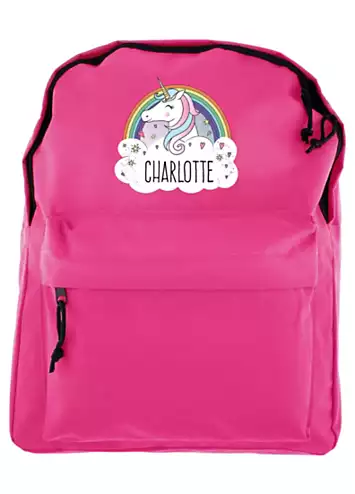 Personalised Pink Unicorn Backpack | Look Again