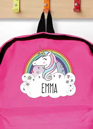 Personalised Pink Unicorn Backpack | Look Again