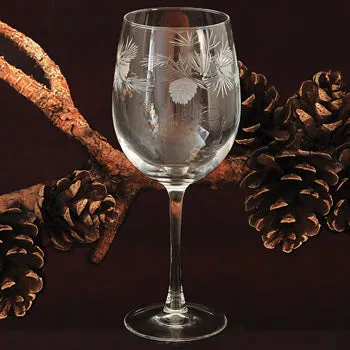 Pinecone Glassware - 18 oz. Large Wine Glass