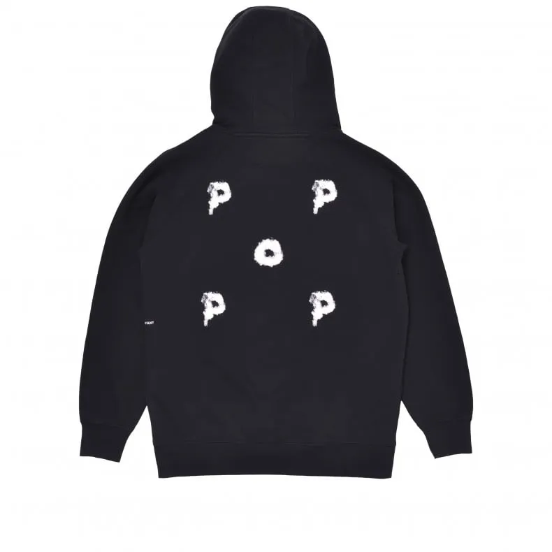 Pop Trading Company Smoke Pullover Hooded Sweatshirt (Black)