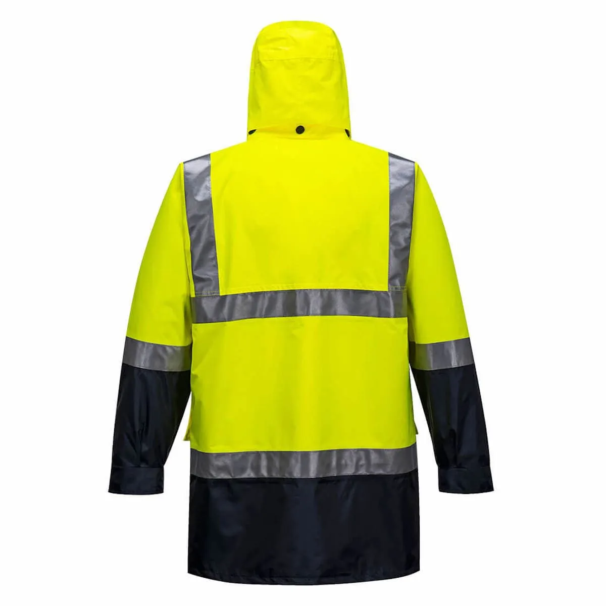 Portwest Eyre Lightweight Hi-Vis Rain Jacket with Tape MJ306