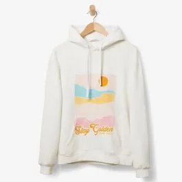 Pura Vida Stay Golden Classic Hoodie - White