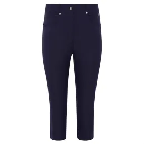 Pure Golf Trust Ladies Golf Capris Navy 70CM