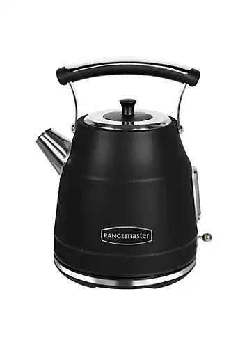 Rangemaster RMCLDK201BK Classic Quiet Boil Kettle 1.7 Litre 3KW - Matt Black | Kaleidoscope