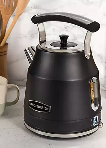 Rangemaster RMCLDK201BK Classic Quiet Boil Kettle 1.7 Litre 3KW - Matt Black | Kaleidoscope